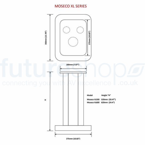 Atacama MOSECO XL600 speaker stands (Pair) - Image 2